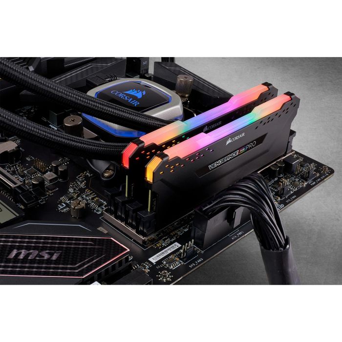 Corsair 3200 16GB (2x8GB) DDR4 Vengeance RGB Negro 3