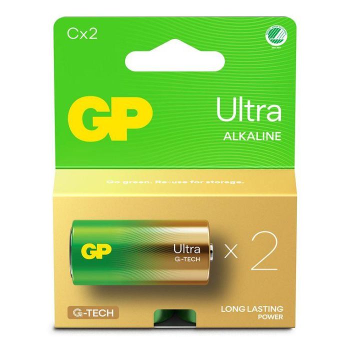 GP GP Ultra Alkaline C-battery, 14AU/LR14, 2-pack GP GP Ultra Alkaline C-battery, 14AU/LR14, 2-pack