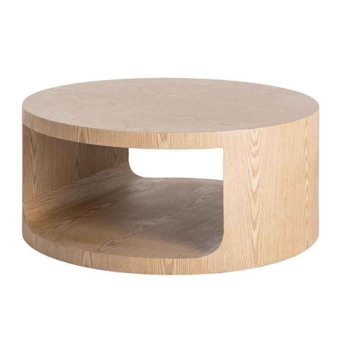 Mesa Centro Natural Dm Salón 80 X 80 X 36 cm