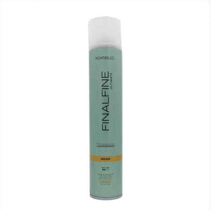 Montibel·Lo Finalfine Ultimate Medium 500 ml - Laca Técnica Brillante de Fijación Media para el Cabello