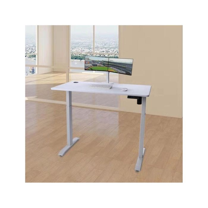 Mesa de Escritorio Urban Factory EED25UF Blanco Acero Inoxidable 118 x 60 cm 1