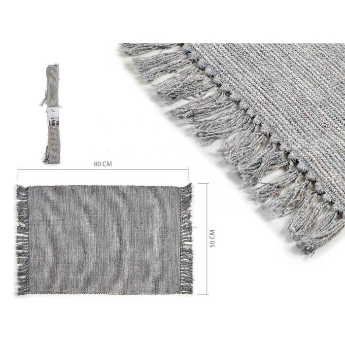 Alfombra De Algodon Gris 50X80Cm Giftdecor (24 Unidades) Alfombra De Algodon Gris 50X80Cm Giftdecor (24 Unidades)