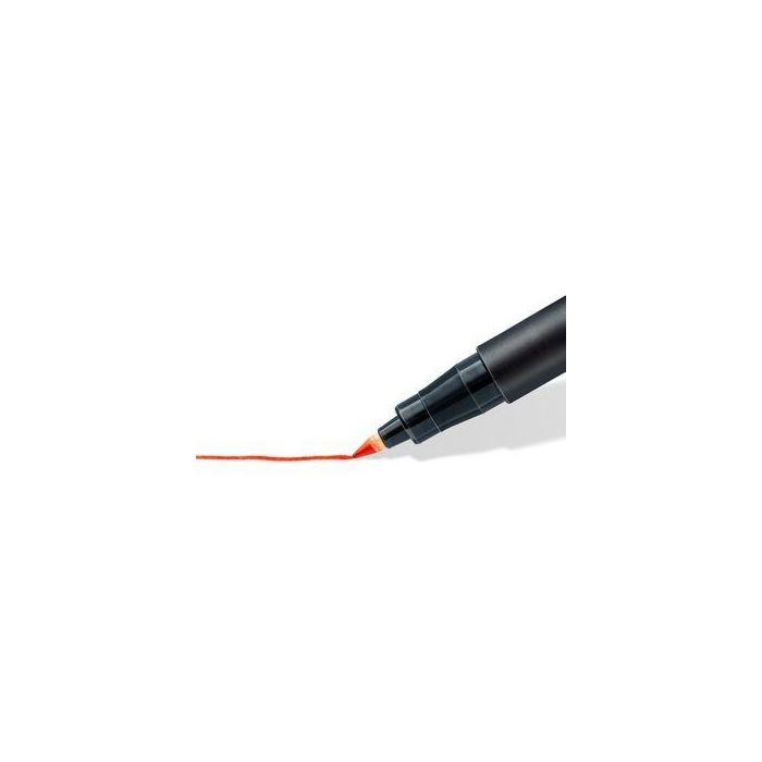 Staedtler 318 Wp Rotulador Permanente Lumocolor para Retroproyección y Múltiples Superficies Punta Fina 0,6 mm Estuche 4 Colores 3
