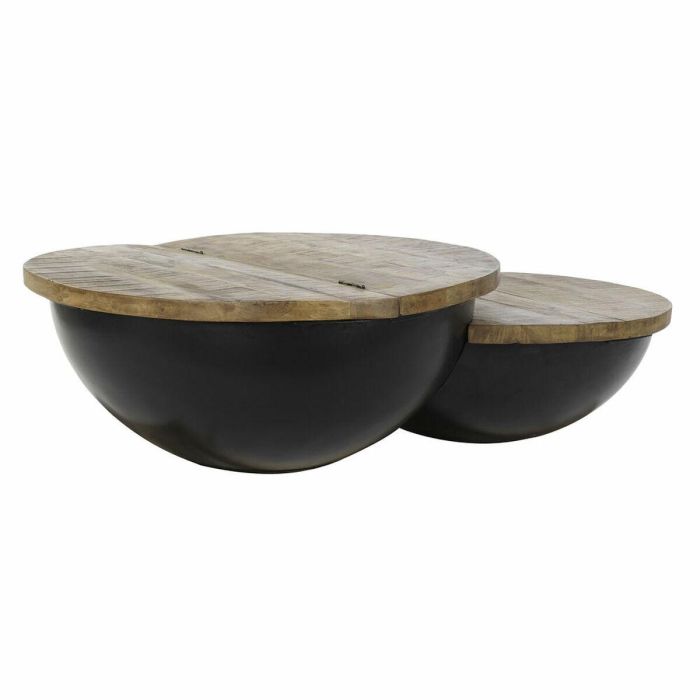 Mesa de Centro DKD Home Decor Madera Metal 114 x 76 x 33 cm 0 Mesa de Centro DKD Home Decor Madera Metal 114 x 76 x 33 cm 0