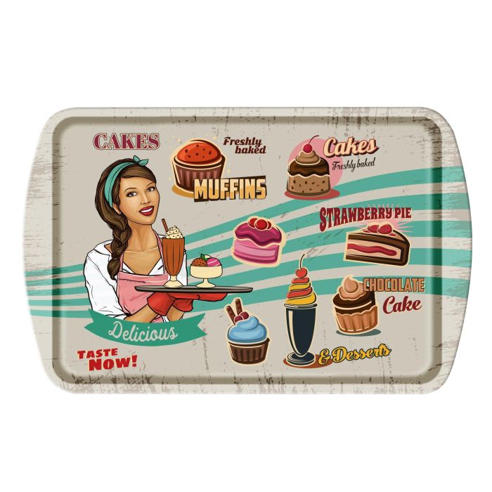Bandeja de Metal Quttin 38x24 cm (12 Unidades) 2 Bandeja de Metal Quttin 38x24 cm (12 Unidades) 2