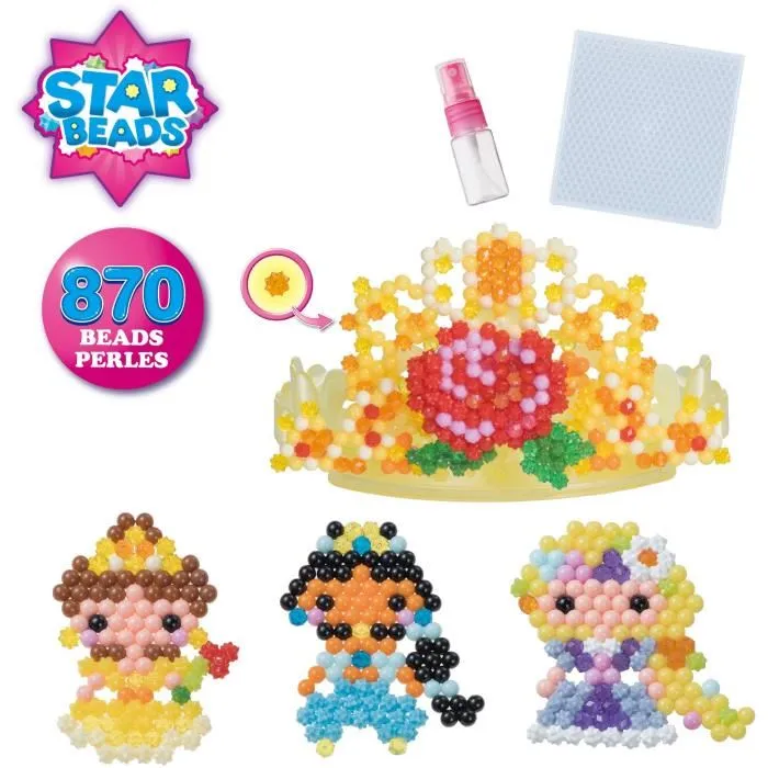 Aquabeads La Tiara de las Princesas Disney: Crea Diademas de Belle, Jasmine y Rapunzel con Perlas y Agua 1 Aquabeads La Tiara de las Princesas Disney: Crea Diademas de Belle, Jasmine y Rapunzel con Perlas y Agua 1