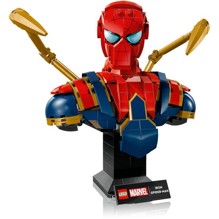 LEGO 76326 Busto de Iron Spider-Man Marvel para Construir y Exponer - Set Coleccionable para Adultos +18 años 3