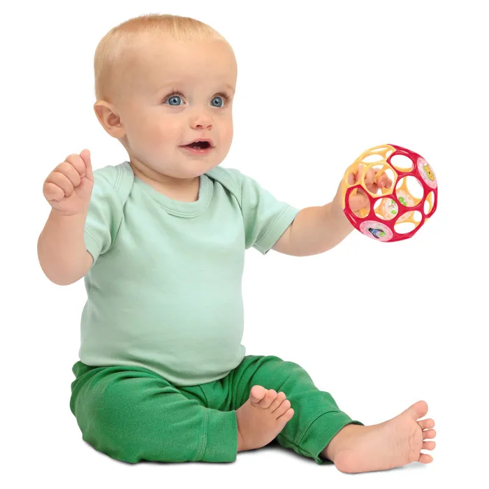 Bright Starts Disney Baby Winnie the Pooh Pelota de Motricidad Fina O Ball para Bebé 0M+, Roja y Amarilla