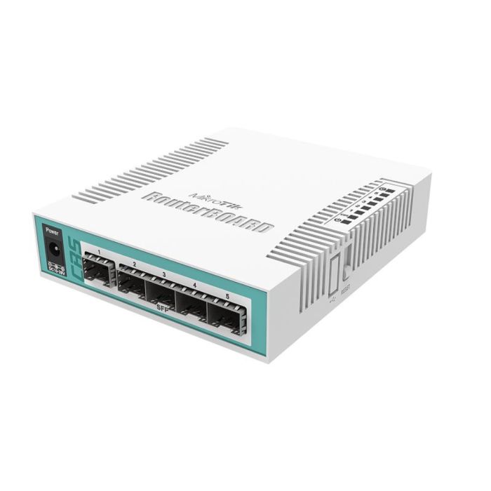 Mikrotik CRS106-1C-5S Switch Gigabit Ethernet de 5 Puertos RJ-45 con PoE Blanco