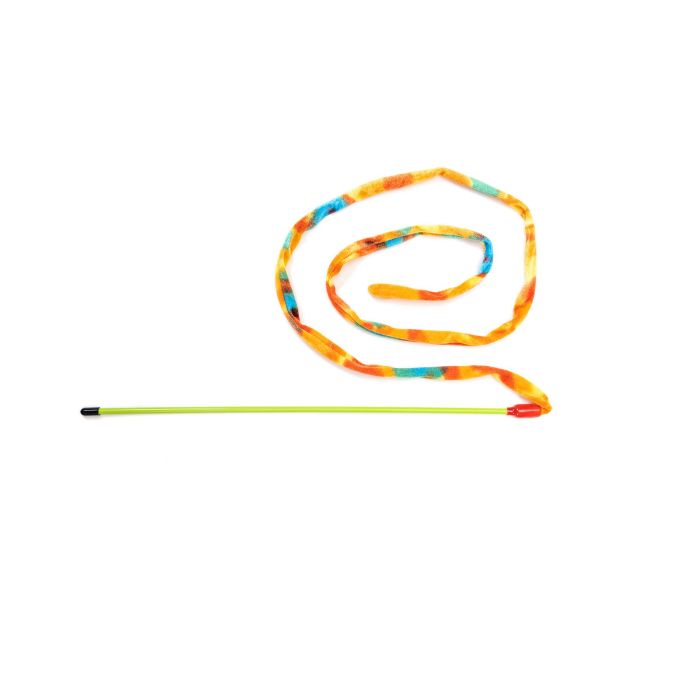 Nashira Caña para Gatos Juguete con Tira de Peluche 105cm 2