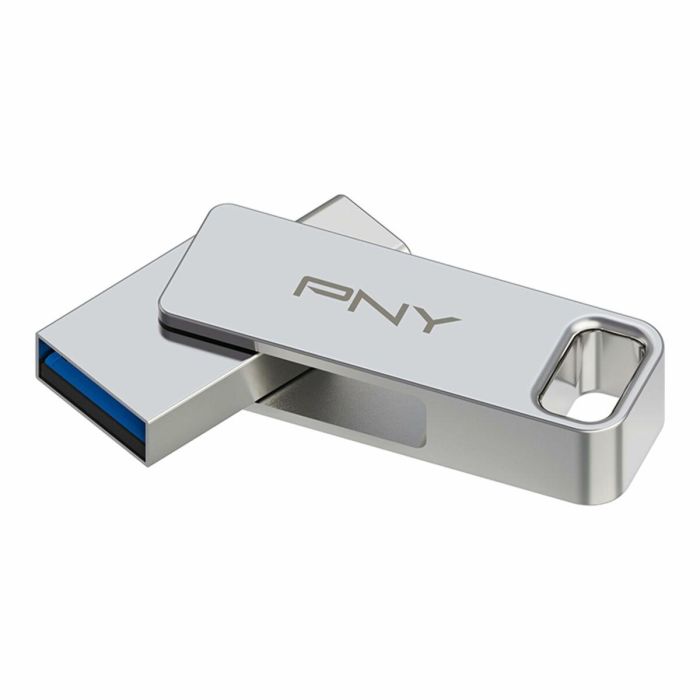 PNY DUO LINK Unidad Flash USB 128 GB Dual USB-A y USB-C 3.2 Gen 1 Giratoria - 200 MB/s Acero Inoxidable 7 PNY DUO LINK Unidad Flash USB 128 GB Dual USB-A y USB-C 3.2 Gen 1 Giratoria - 200 MB/s Acero Inoxidable 7