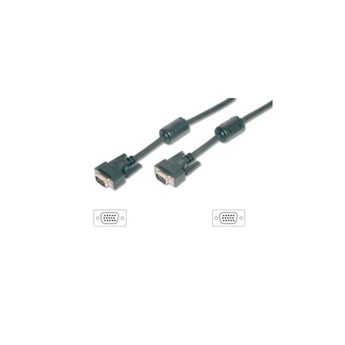 Equip Cable SVGA HDB15 3+7 Macho/Macho - Conector de Enchufe para Pantallas