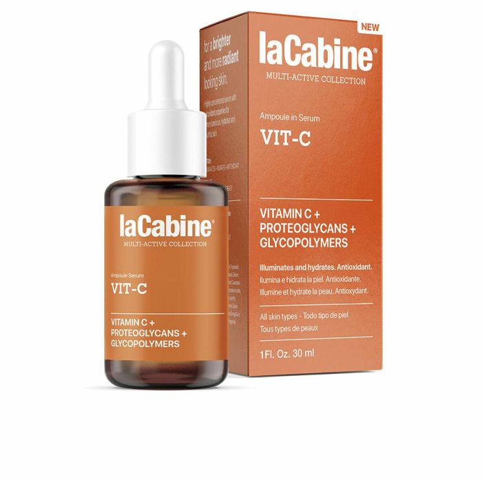 La Cabine VIT-C Sérum Facial Hidratante y Antioxidante Efecto Flash para Piel Luminosa y Rejuvenecida Todo Tipo Pieles 30 ml