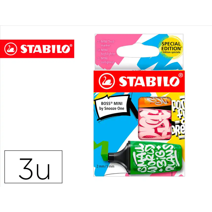 Stabilo Rotulador Boss Mini Fluorescente Estuche 3 Unidades Colores Surtidos By Snooze One 0 Stabilo Rotulador Boss Mini Fluorescente Estuche 3 Unidades Colores Surtidos By Snooze One 0