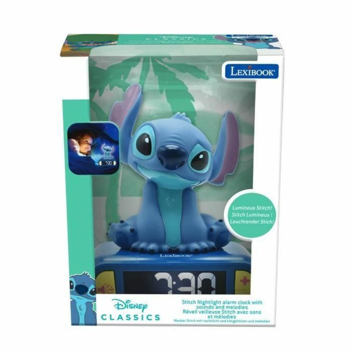 Lexibook LEXRL800D Reloj Despertador Digital con Luz Nocturna 3D Stitch y Efectos de Sonido 3 Lexibook LEXRL800D Reloj Despertador Digital con Luz Nocturna 3D Stitch y Efectos de Sonido 3