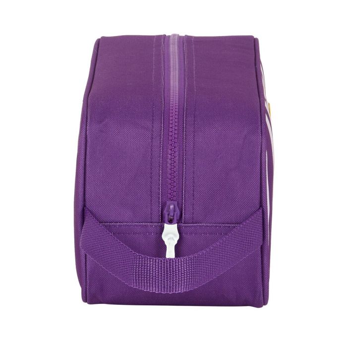 Zapatillero de Viaje Real Valladolid C.F. Blanco Morado 34 x 15 x 14 cm 1