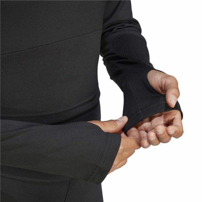 Camiseta de Manga Larga Mujer Adidas Studio Negro 2