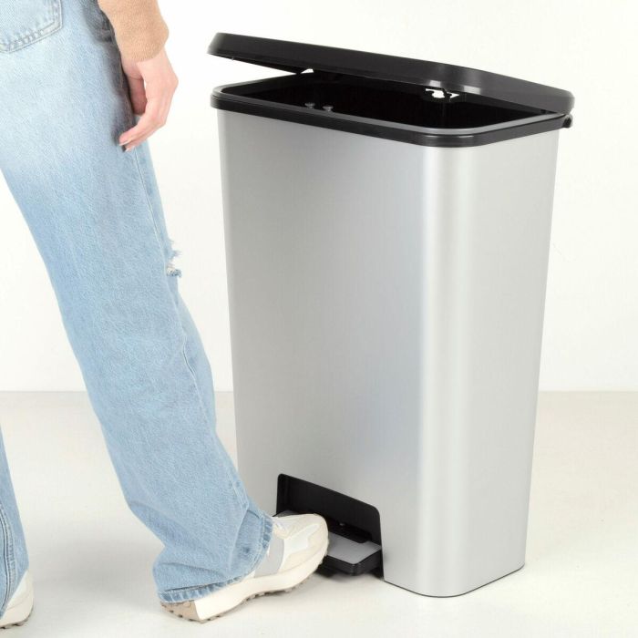 Cubo de basura Curver Gris Plástico 50 L (5 Unidades) 4 Cubo de basura Curver Gris Plástico 50 L (5 Unidades) 4