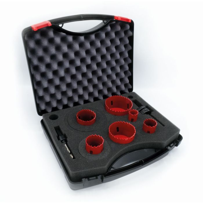Set de coronas perforadoras MP.S M3 HSS BiMetal 5551 Ø 22 mm Ø 35 mm Ø 44 mm Acero de alta velocidad (HSS) M3 8 Piezas 0 Set de coronas perforadoras MP.S M3 HSS BiMetal 5551 Ø 22 mm Ø 35 mm Ø 44 mm Acero de alta velocidad (HSS) M3 8 Piezas 0
