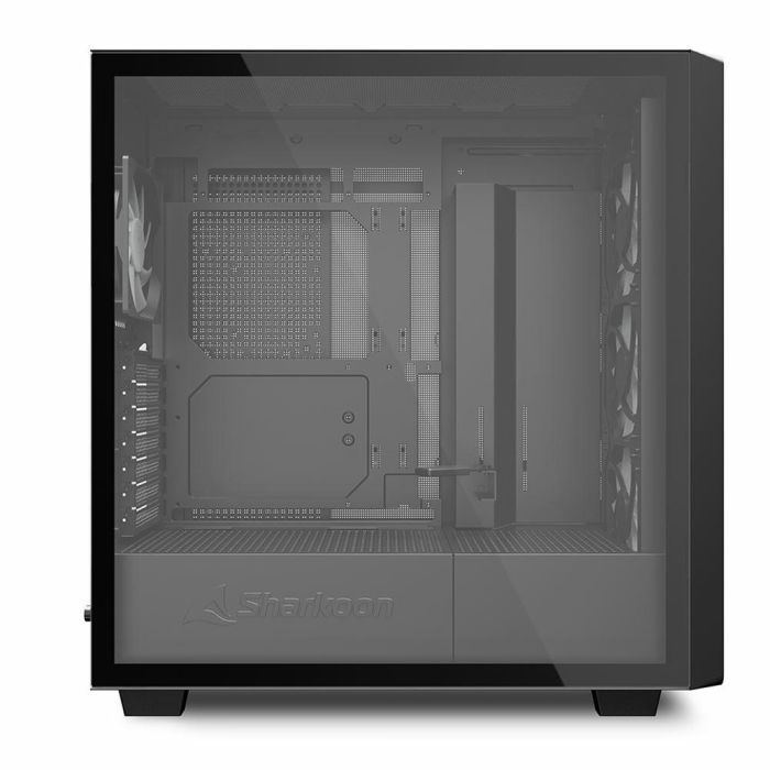 Sharkoon REBEL C70G RGB - Torre Gaming Full Tower con Panel Frontal de Madera, Cristal Templado y 4 Ventiladores RGB Negro 5 Sharkoon REBEL C70G RGB - Torre Gaming Full Tower con Panel Frontal de Madera, Cristal Templado y 4 Ventiladores RGB Negro 5