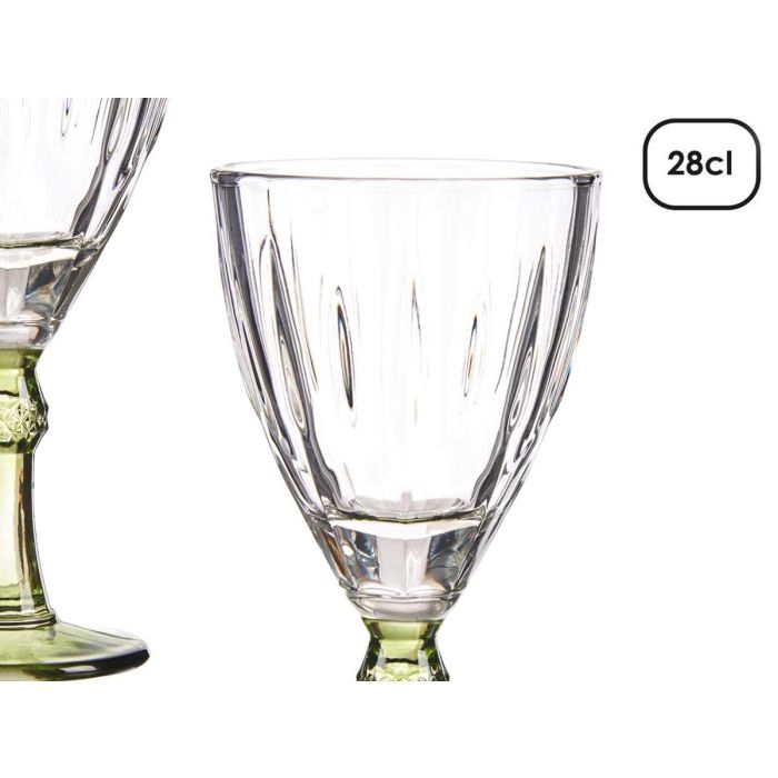 Copa Vino Color Verde 275Ml Vivalto 9X18CM (36 Unidades) 3 Copa Vino Color Verde 275Ml Vivalto 9X18CM (36 Unidades) 3