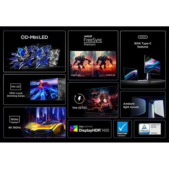 Monitor Gaming TCL 27R83U 4K Ultra HD 27" 19