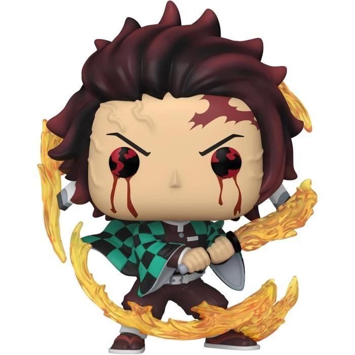 Funko Pop! 80334 Tanjiro Kamado de Demon Slayer (Kimetsu no Yaiba) ejecutando técnica Respiración Solar (Sun Breathing), aprox. 11.5cm 2