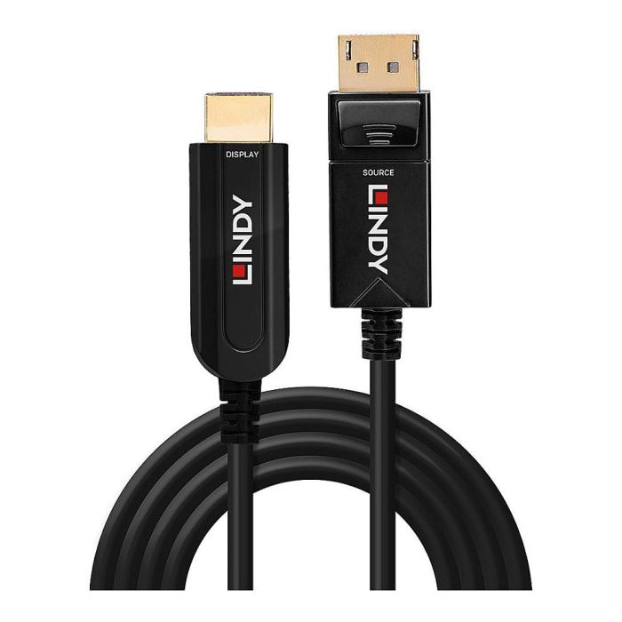 LINDY 38491 Cable HDMI AOC DisplayPort 1.2 a HDMI 18G, 20m