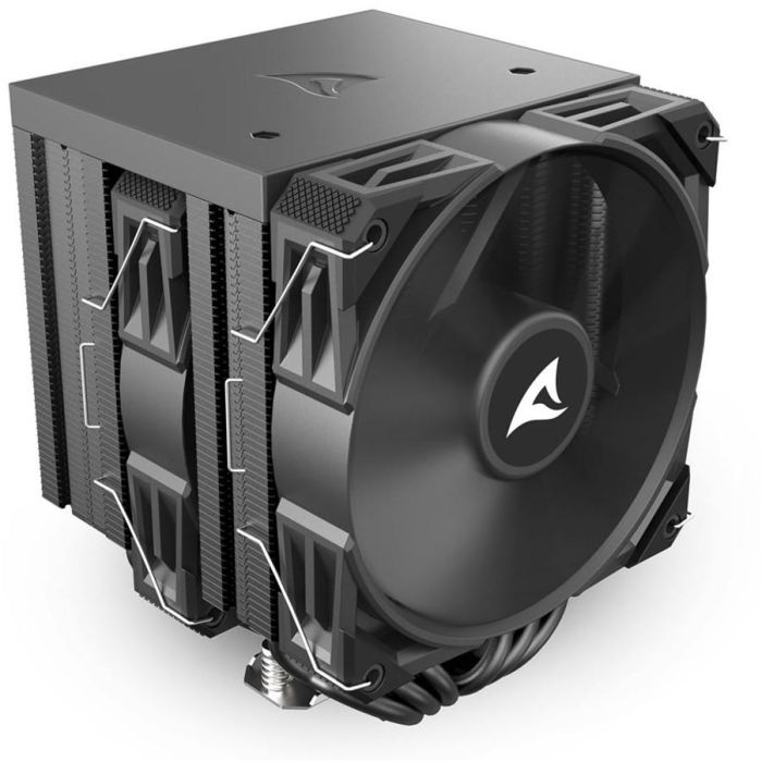 Sharkoon A60 Black Refrigerador de aire para procesador, 12 cm, hasta 1800 RPM, 121.55 m³/h, negro 12 Sharkoon A60 Black Refrigerador de aire para procesador, 12 cm, hasta 1800 RPM, 121.55 m³/h, negro 12