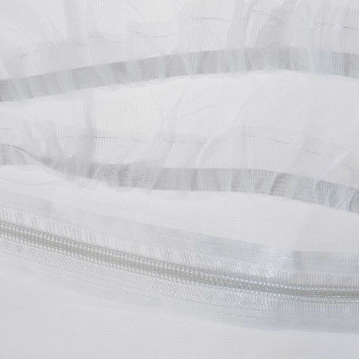 Domiva Mosquitera Funda Adaptable para Cunas 60x120 y 70x140 cm, 100% Poliéster, Cremallera que Brilla en la Oscuridad, Blanco 2 Domiva Mosquitera Funda Adaptable para Cunas 60x120 y 70x140 cm, 100% Poliéster, Cremallera que Brilla en la Oscuridad, Blanco 2