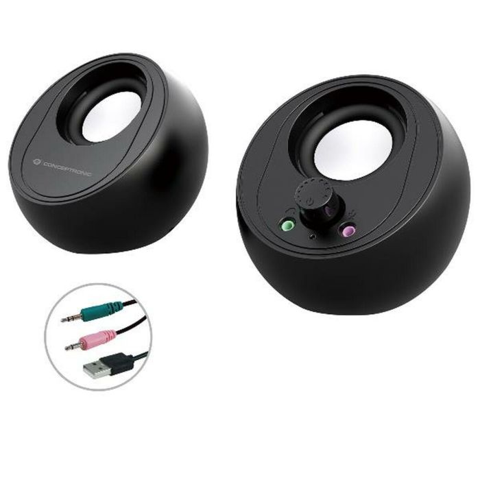CONCEPTRONIC ALTAVOCES 2.0 BJORN01B 10W COLOR NEGRO JACK 3.5" Y BLUETOOTH ALIMENTACION USB CONCEPTRONIC ALTAVOCES 2.0 BJORN01B 10W COLOR NEGRO JACK 3.5" Y BLUETOOTH ALIMENTACION USB