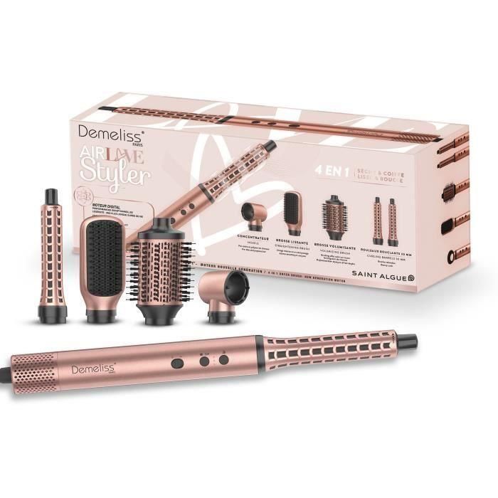 Cepillo secador - DEMELISS - AirLove Styler - Motor BLDC - 3 velocidades - Función iónica - Silencioso Cepillo secador - DEMELISS - AirLove Styler - Motor BLDC - 3 velocidades - Función iónica - Silencioso
