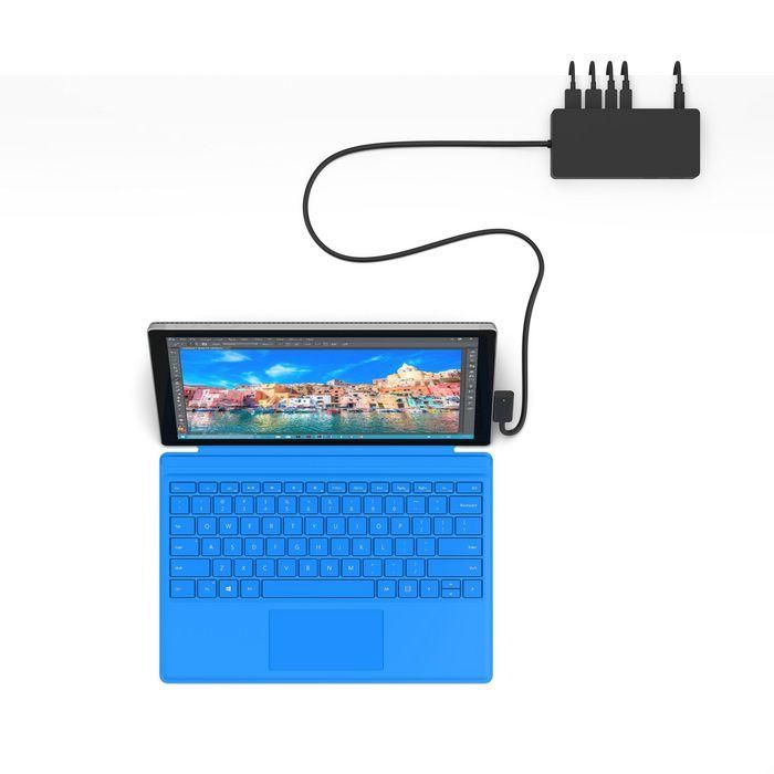 Microsoft 2 x Mini DisplayPorts, 1 x Rj-45, 4 x USB 3.0, 1 x Audio out, 550g 2 Microsoft 2 x Mini DisplayPorts, 1 x Rj-45, 4 x USB 3.0, 1 x Audio out, 550g 2