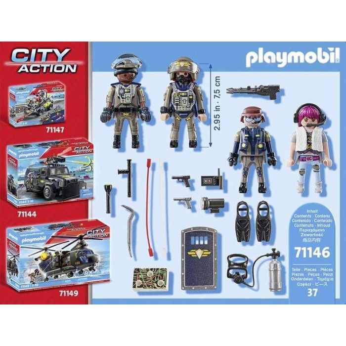 Figuras fuerzas especiales. playmobil city action 2