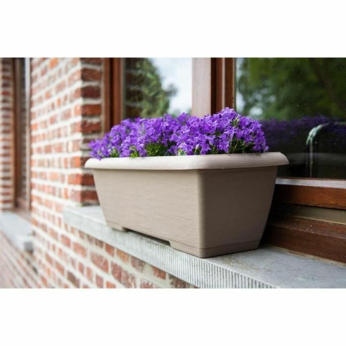 Garden Id 08200207 Jardinera Teramo Taupe 60 cm con Reserva de Agua Integrada, Reciclada, 100% Reciclable, Duradera y Gran Volumen 2 Garden Id 08200207 Jardinera Teramo Taupe 60 cm con Reserva de Agua Integrada, Reciclada, 100% Reciclable, Duradera y Gran Volumen 2