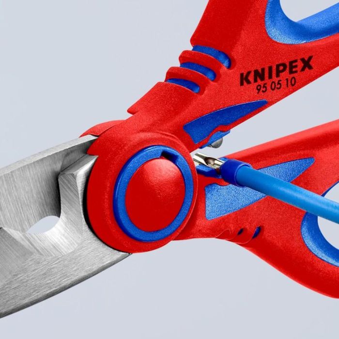 KNIPEX Elektrikerschere mit Crimpstelle 8 KNIPEX Elektrikerschere mit Crimpstelle 8