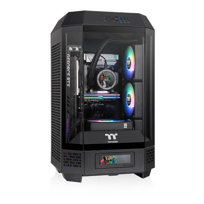 Thermaltake The Tower 250 Mini Tower Negro, Blanco para PC con Pantalla LCD 3.9", Ventiladores 2x120mm, Soporte HDD/SSD 2.5/3.5" 0 Thermaltake The Tower 250 Mini Tower Negro, Blanco para PC con Pantalla LCD 3.9", Ventiladores 2x120mm, Soporte HDD/SSD 2.5/3.5" 0