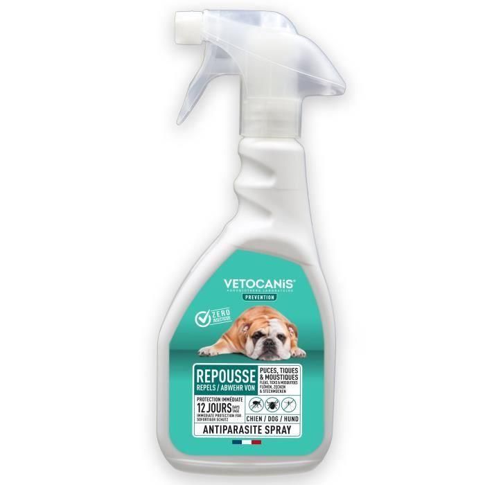 Vetocanis Spray Antiparasitario Repelente de Pulgas, Garrapatas y Mosquitos para Perros 500 ml - Protección Duradera 12 Días 0 Vetocanis Spray Antiparasitario Repelente de Pulgas, Garrapatas y Mosquitos para Perros 500 ml - Protección Duradera 12 Días 0