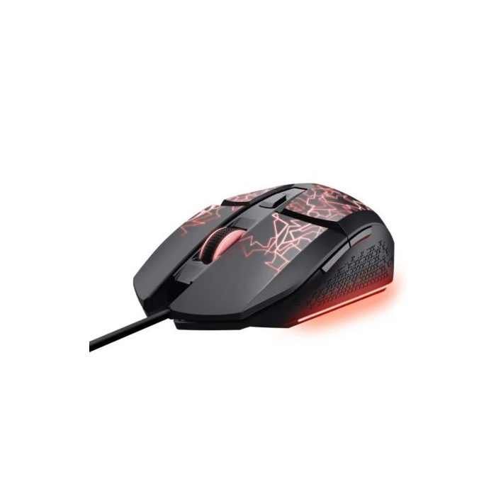 Trust Gaming GXT 113 Felox - Ratón Gaming con 6 Botones Programables, Iluminación RGB, Hasta 6400 DPI, Cable USB 1.5 m, para PC Windows