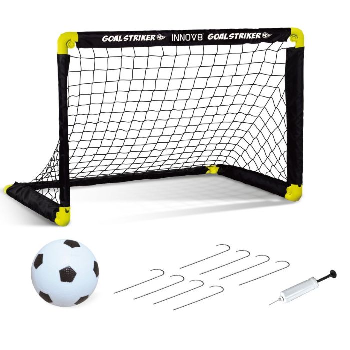 Tachan Set de Porterias y Campo de Futbol Portatil con 2 Porterias Plegables, Balon, Hinchador y Cintas Delimitadoras 2 Tachan Set de Porterias y Campo de Futbol Portatil con 2 Porterias Plegables, Balon, Hinchador y Cintas Delimitadoras 2