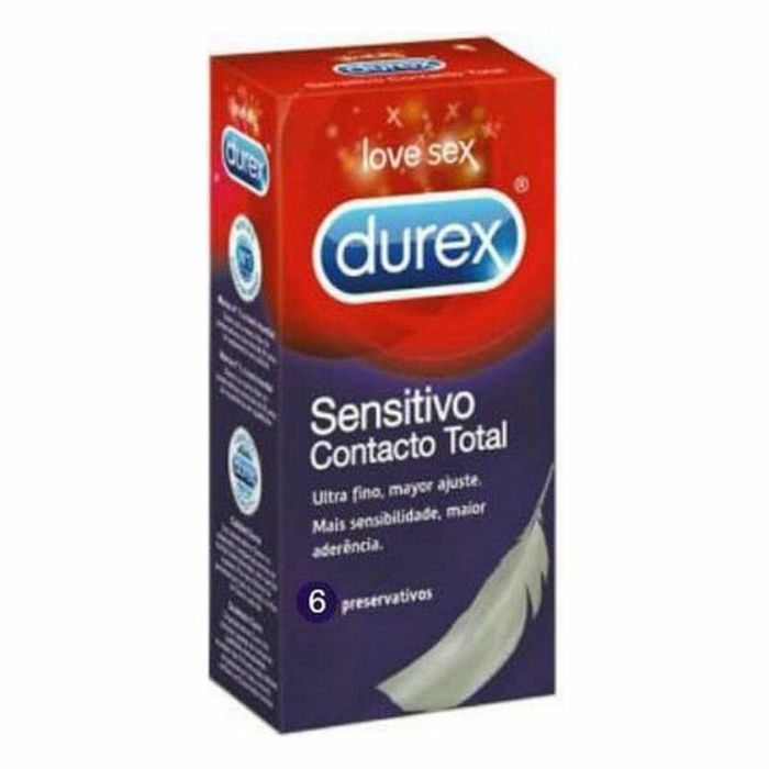 Preservativos Durex Sensitivo Contacto Total 6 Piezas 1 Pieza Preservativos Durex Sensitivo Contacto Total 6 Piezas 1 Pieza
