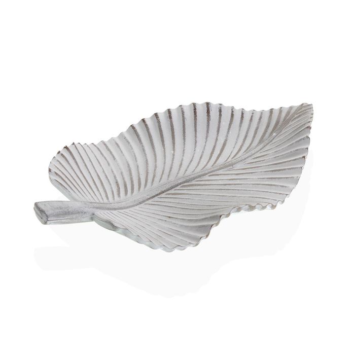 Centro Blanco Con Forma De Hoja De 35 Cm Versa (3 Unidades) Centro Blanco Con Forma De Hoja De 35 Cm Versa (3 Unidades)