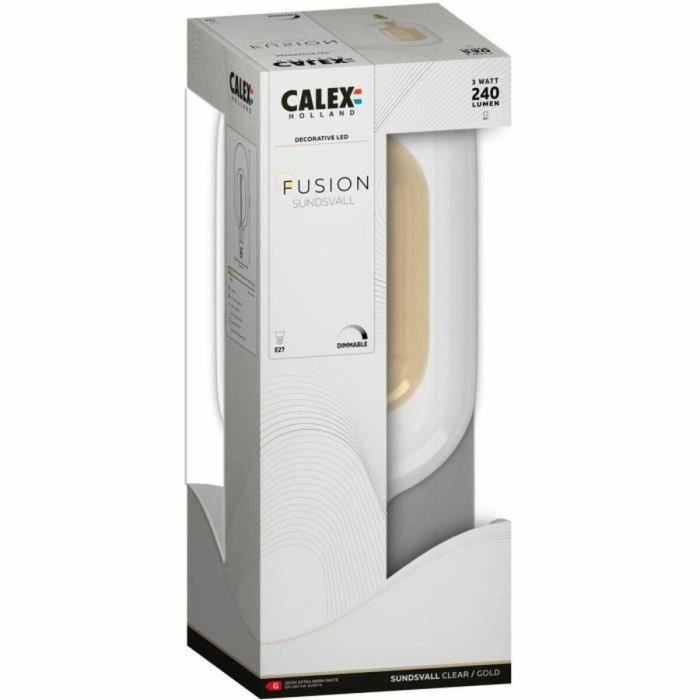 Calex CAL8712879153757 Bombilla LED E27 DECO XXL SUNDSVALL Filamento espiral simple 3W 240 lm 2200 K Transparente 4