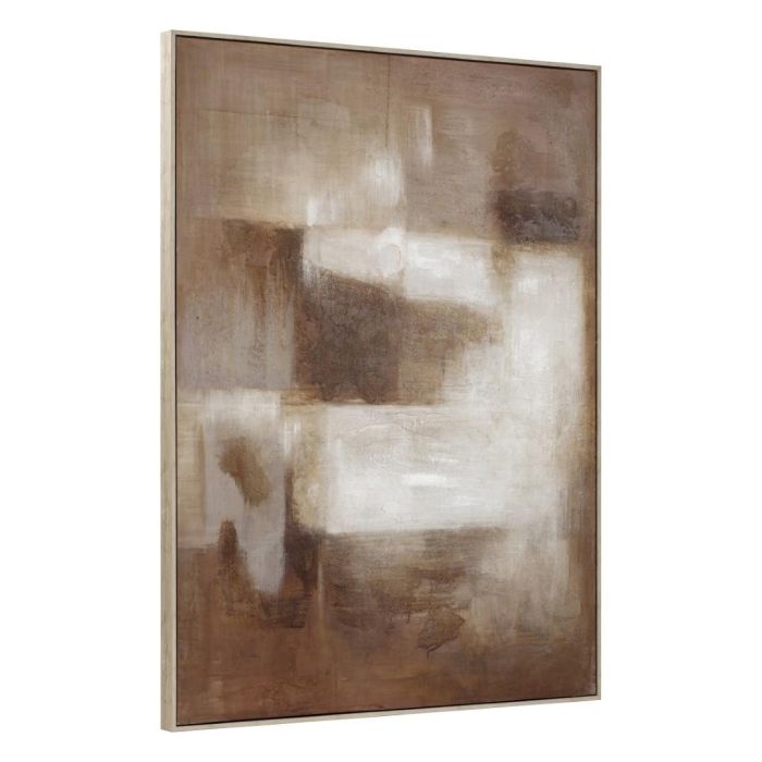 Cuadro Home ESPRIT Blanco Marrón Abstracto Moderno 92 x 3,8 x 122 cm (2 Unidades) 1 Cuadro Home ESPRIT Blanco Marrón Abstracto Moderno 92 x 3,8 x 122 cm (2 Unidades) 1