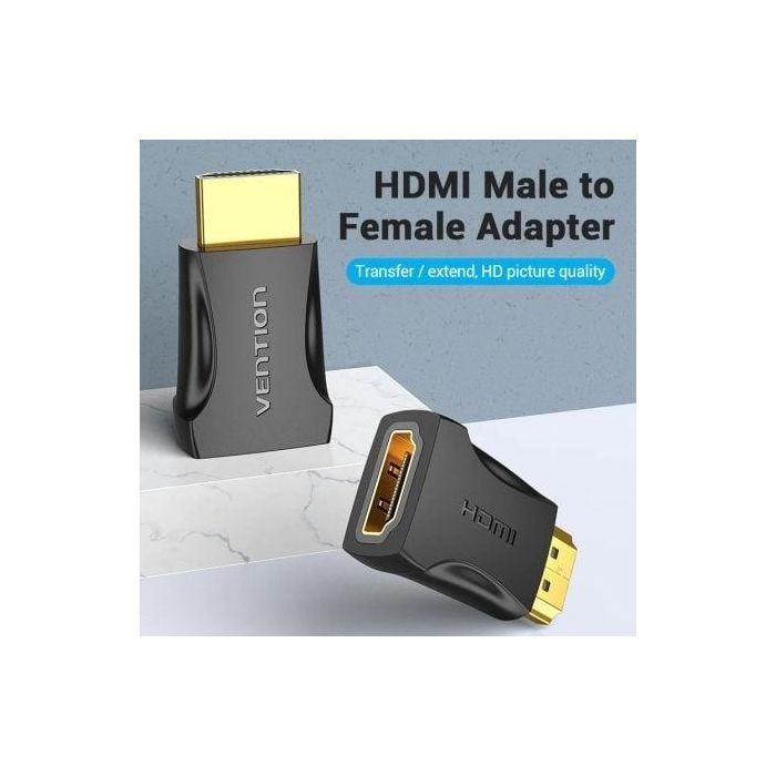 Vention AIMB0 Adaptador HDMI 4K@60Hz Macho a Hembra, Conector Chapado en Oro Bidireccional para PC, Portátil y TV 1 Vention AIMB0 Adaptador HDMI 4K@60Hz Macho a Hembra, Conector Chapado en Oro Bidireccional para PC, Portátil y TV 1