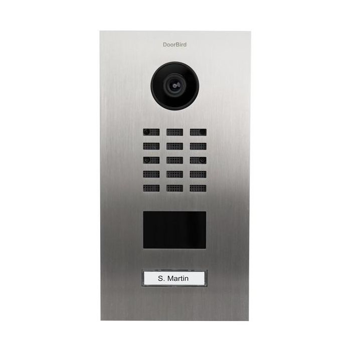 DoorBird D2101V Estación de Videoportero IP V2A Acero Inoxidable - Timbre con Cámara para Puerta