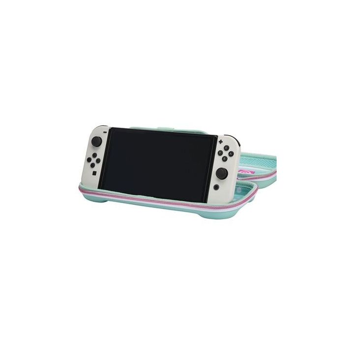 Power A NSCS0125-01 Estuche Protector Compacto para Nintendo Switch OLED, Switch y Switch Lite con Soporte de Juego y Almacenamiento para Tarjetas 1