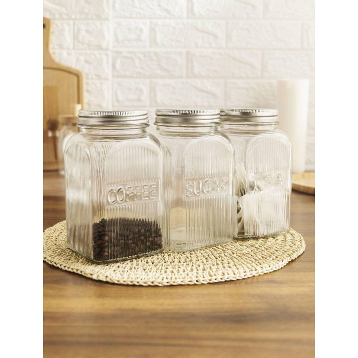 Inde Tarro Vidrio T/Metal 1300 ml 10x10x18 cm 3-Surt La Mediterrane 10