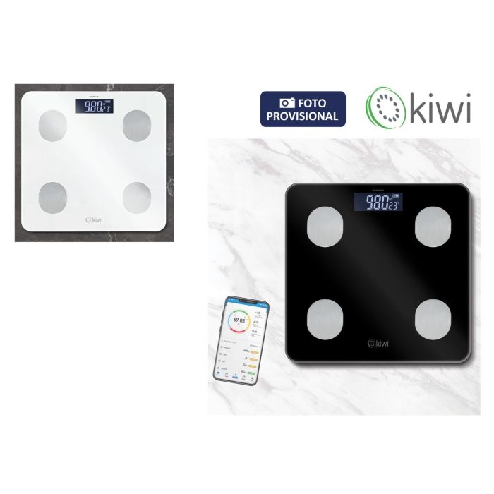 Inde Báscula de Baño Inteligente 180Kg, 26 x 2.1 x 26 cm (6 Unidades) Inde Báscula de Baño Inteligente 180Kg, 26 x 2.1 x 26 cm (6 Unidades)