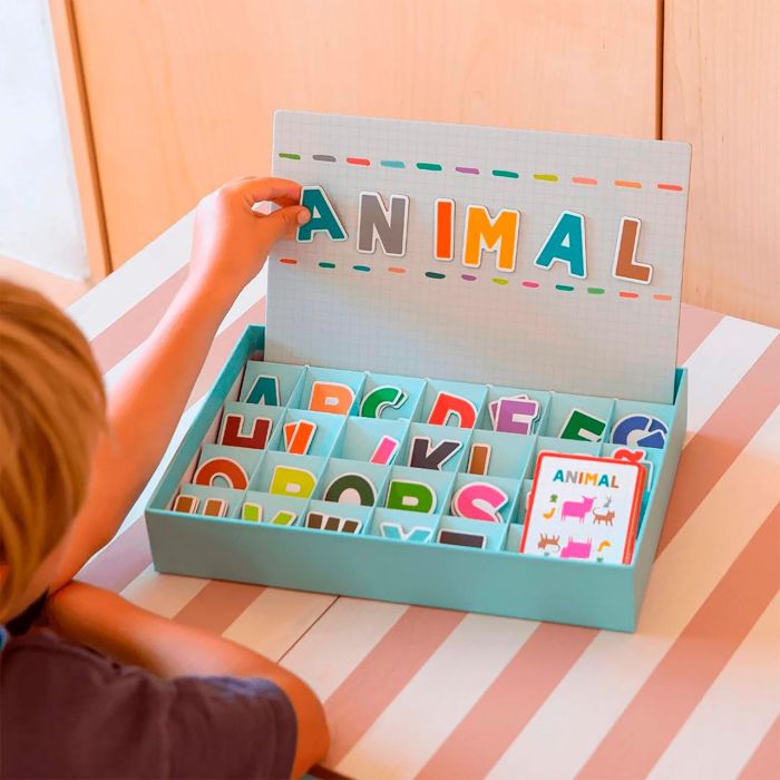 Apli Kids Magnets Alfabeto 19443 Juego para Aprender a Escribir Español Inglés +5 Años 2